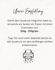 Futterplan | Druckvorlage