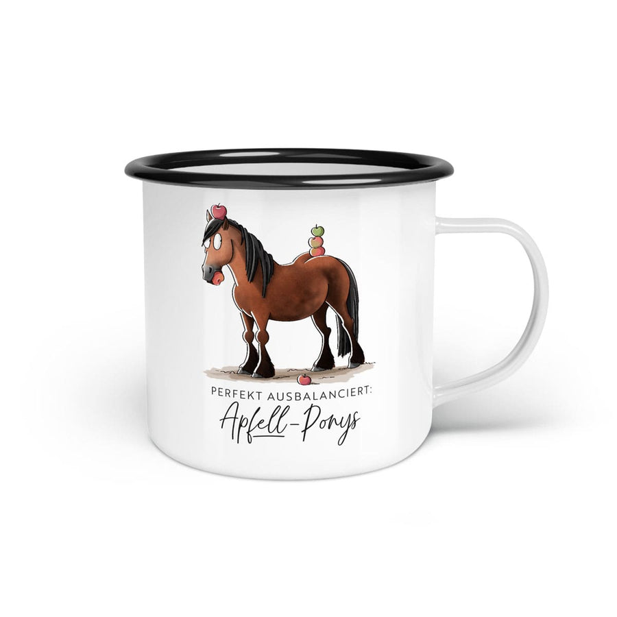 Emaille-Tasse "Apfell-Pony"