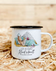 Emaille-Tasse "Pferd schnell wieder gesund"
