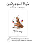 Birthday Geldgeschenk Druckvorlage