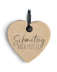 Lederanhänger "Schmutzig aber putzig"