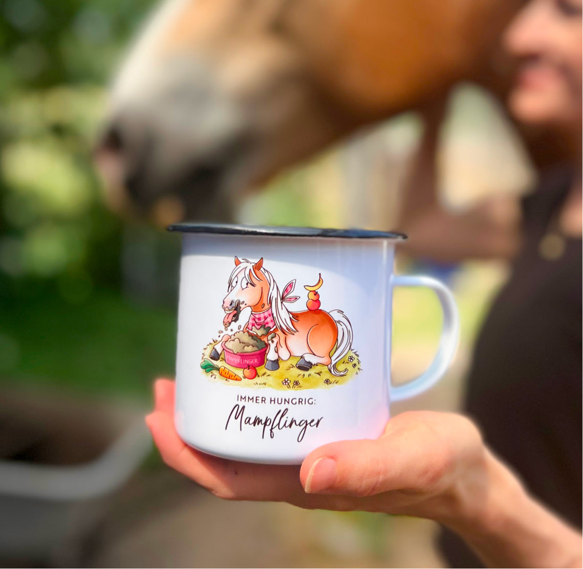 Emaille-Tasse "Mampflinger"