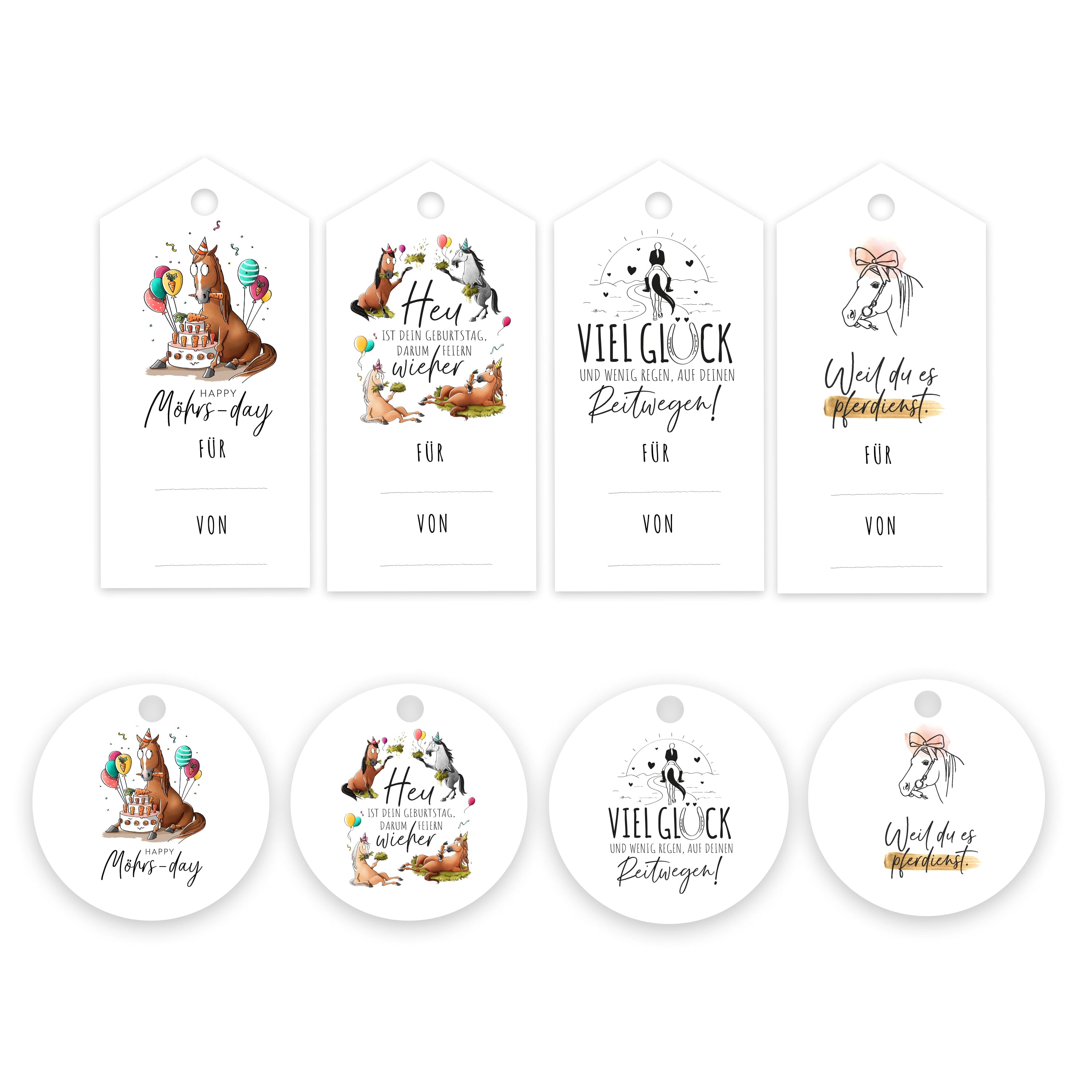 Birthday Geschenke-Anhänger Druckvorlagen