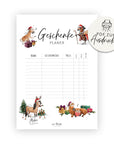 X-Mas Geschenke-Planer Druckvorlage