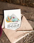 Strohpapier-Postkarte "Pferd schnell wieder gesund"
