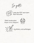 Futterplan | Druckvorlage