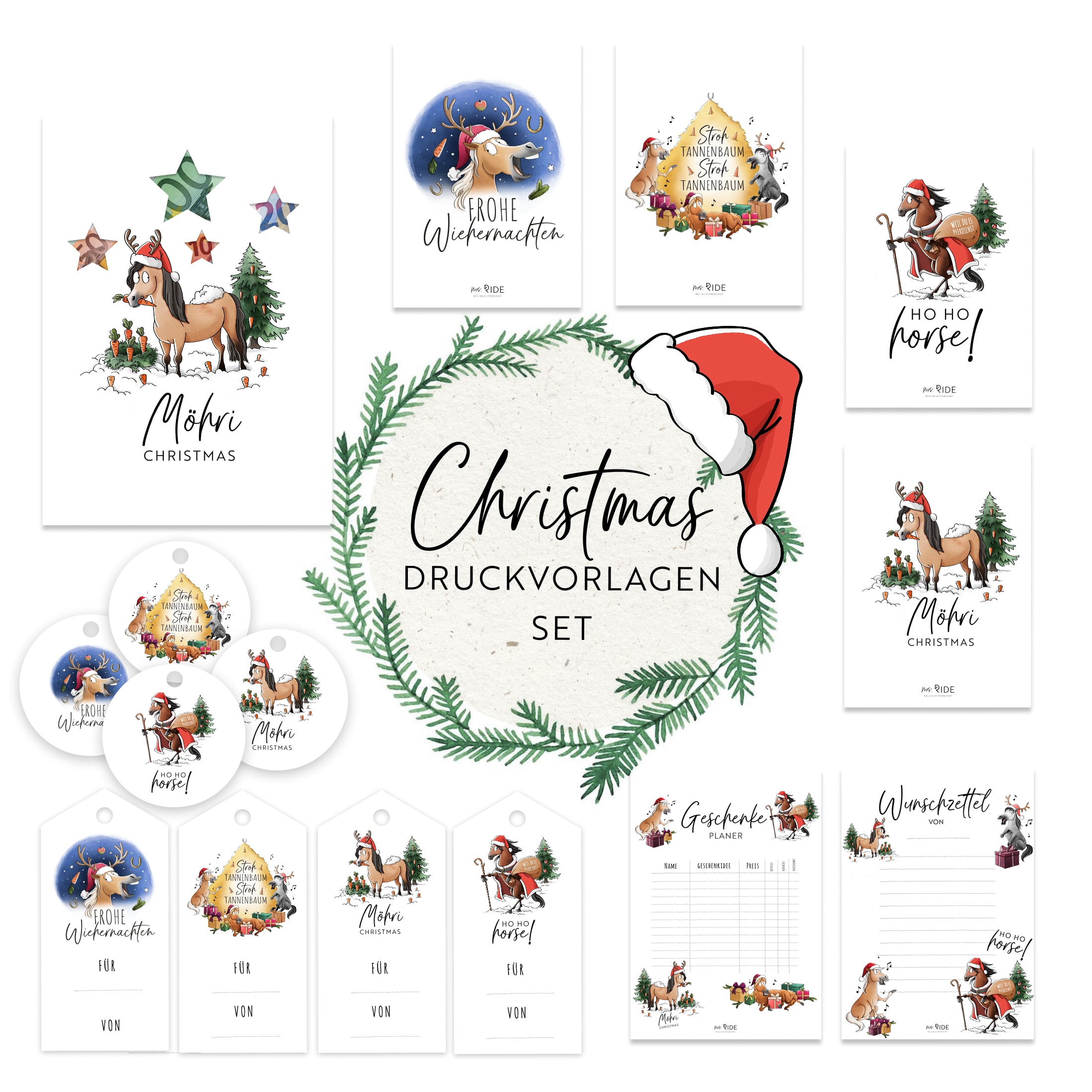 X-Mas Druckvorlagen Set