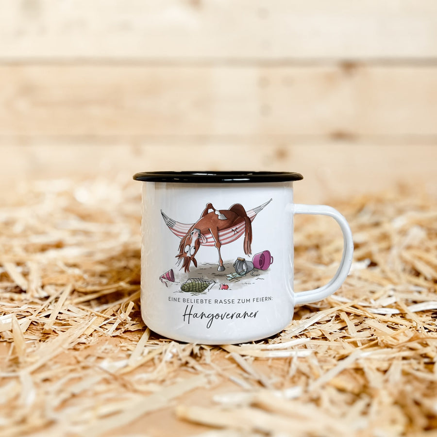 Emaille-Tasse "Hangoveraner"