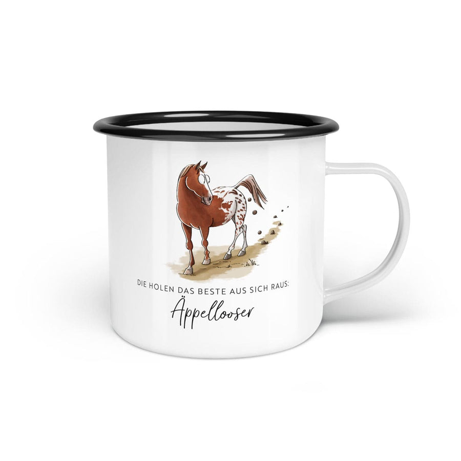 Emaille-Tasse "Äppellooser"