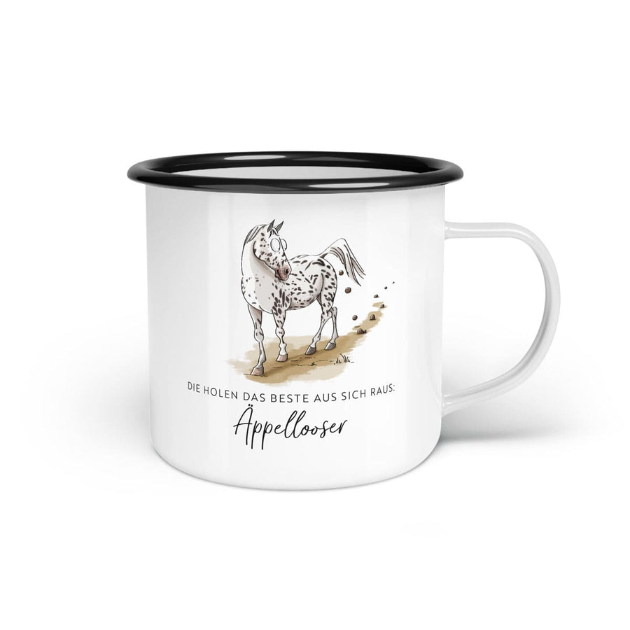 Emaille-Tasse "Äppellooser"