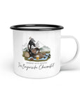 Emaille-Tasse "Bayerisches Charmeblut"