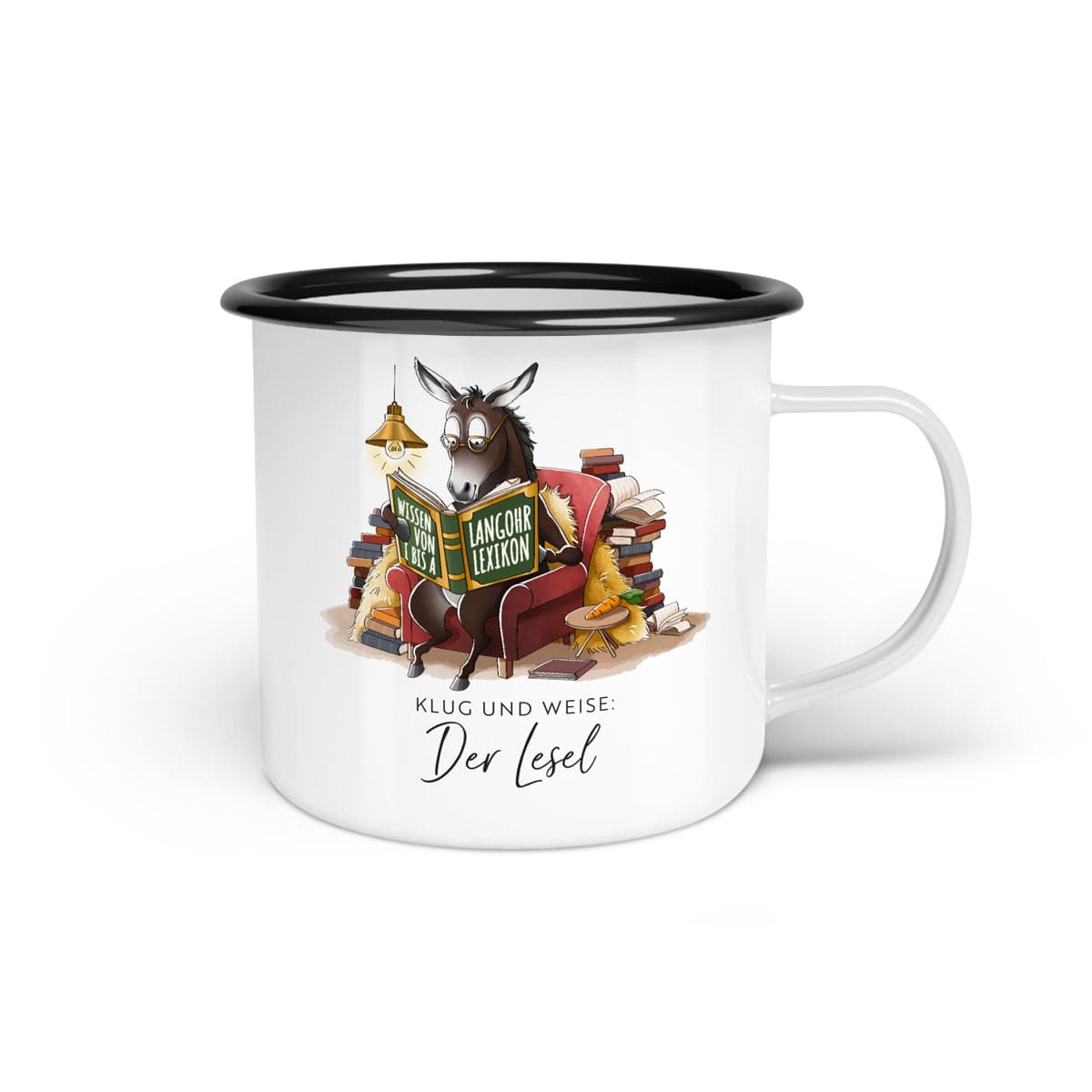 Emaille-Tasse "Lesel"