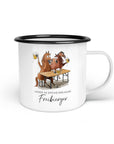 Emaille-Tasse "Freibierger"