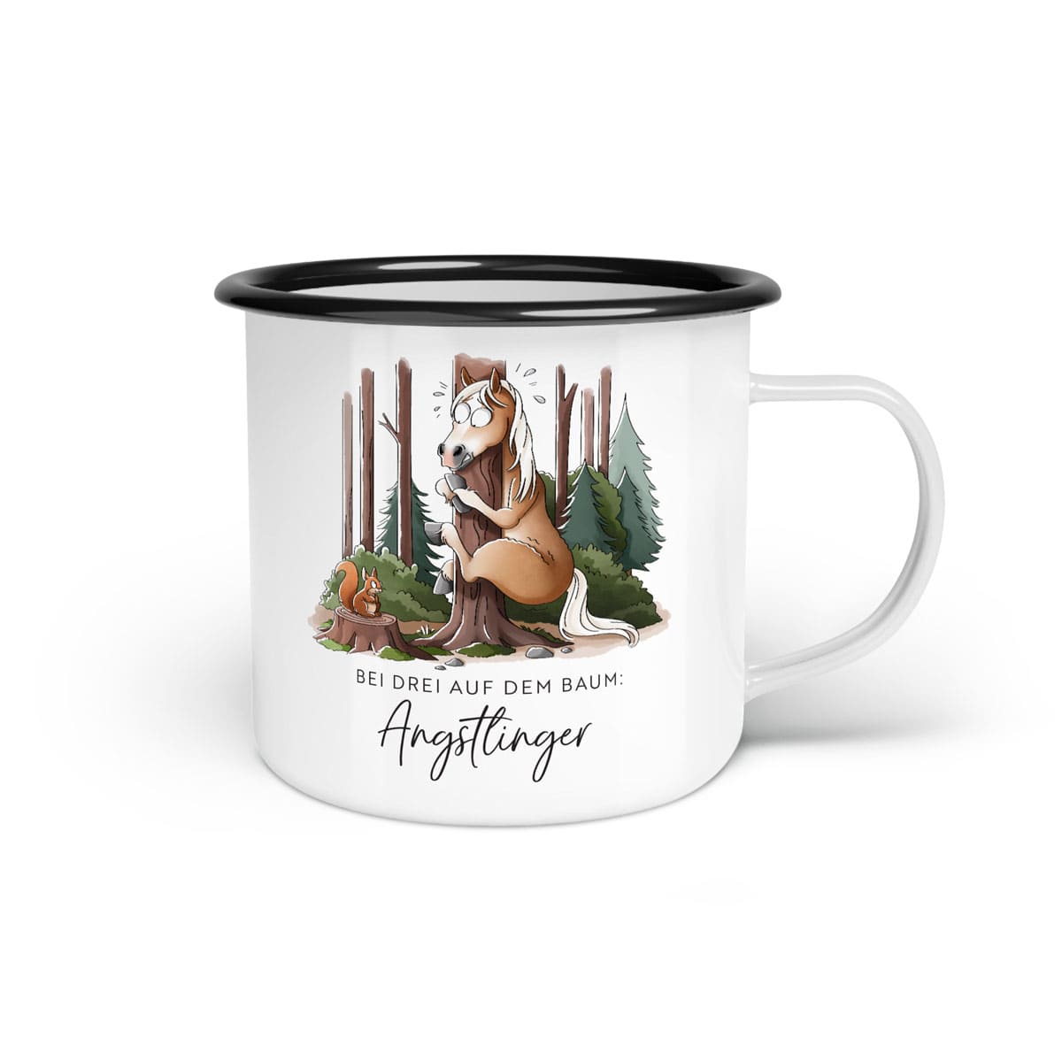 Emaille-Tasse "Angstlinger"