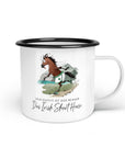 Emaille-Tasse "Irish Short Horse"