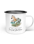 Emaille-Tasse "Irish Short Horse"