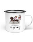 Emaille-Tasse "isi going"