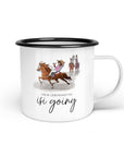 Emaille-Tasse "isi going"