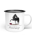 Emaille-Tasse "Meckerlenburger"