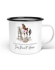 Emaille-Tasse "Paint-Horse"