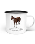 Emaille-Tasse "Quader-Horse"