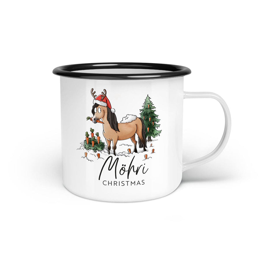 Emaille-Tasse "Möhri Christmas"