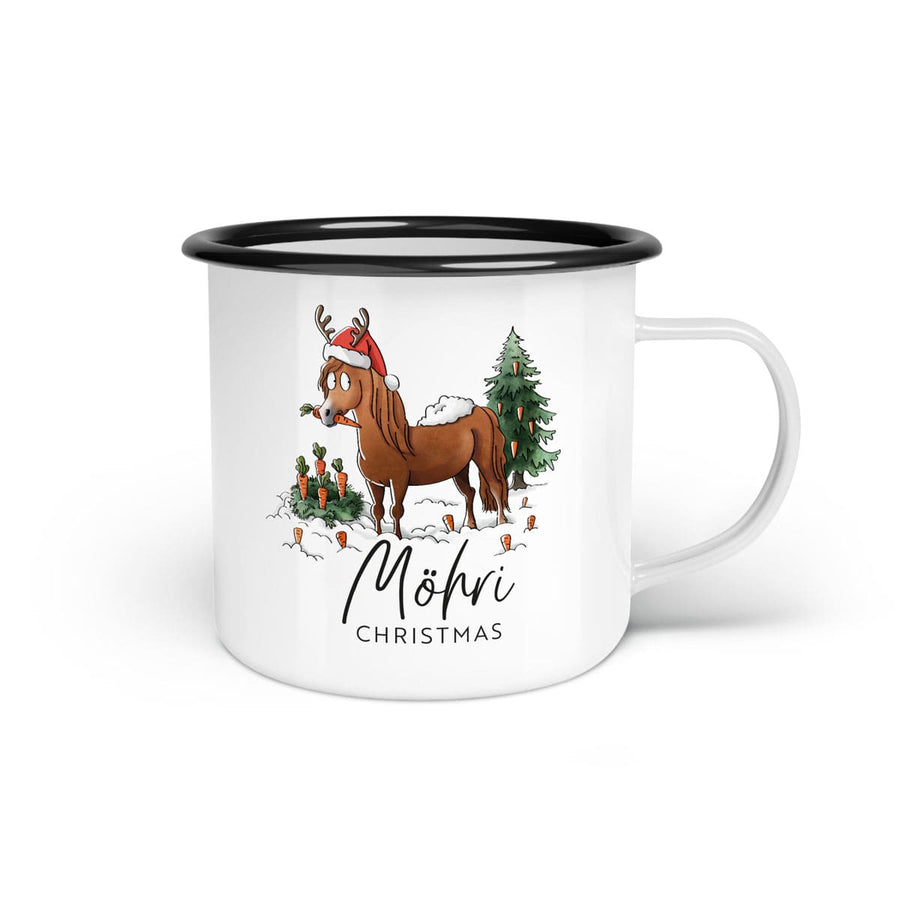 Emaille-Tasse "Möhri Christmas"