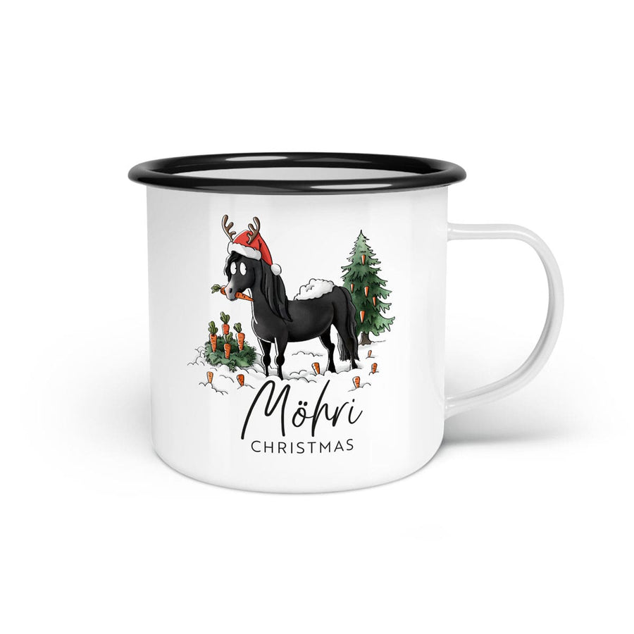 Emaille-Tasse "Möhri Christmas"