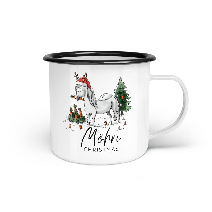 Emaille-Tasse "Möhri Christmas"