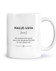 Tasse "Halle-Luja"