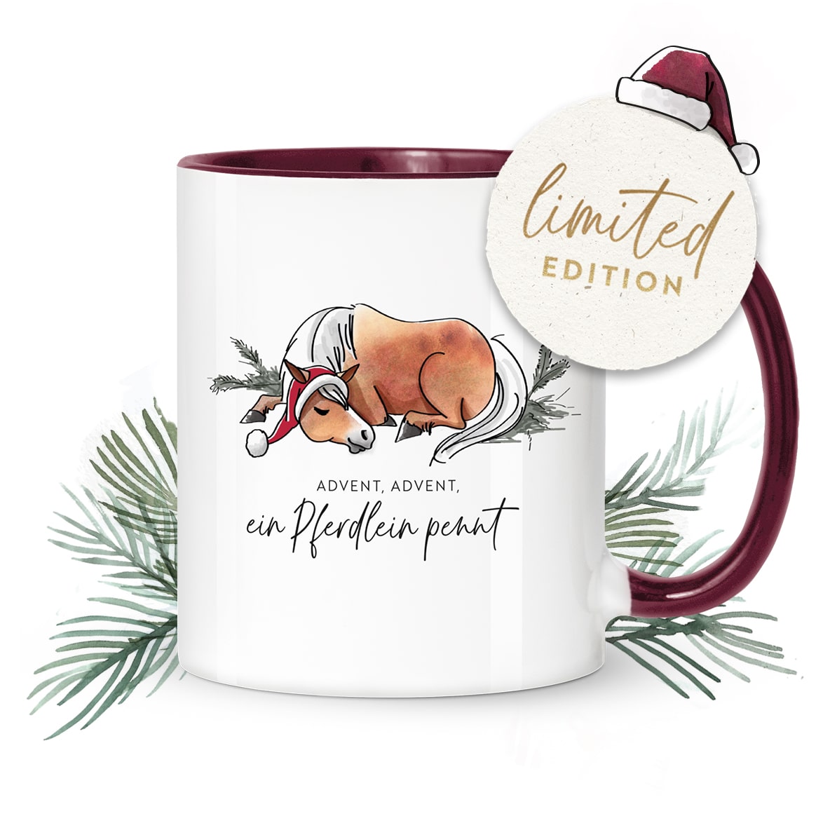 Advents-Tasse "Ein Pferdlein pennt"