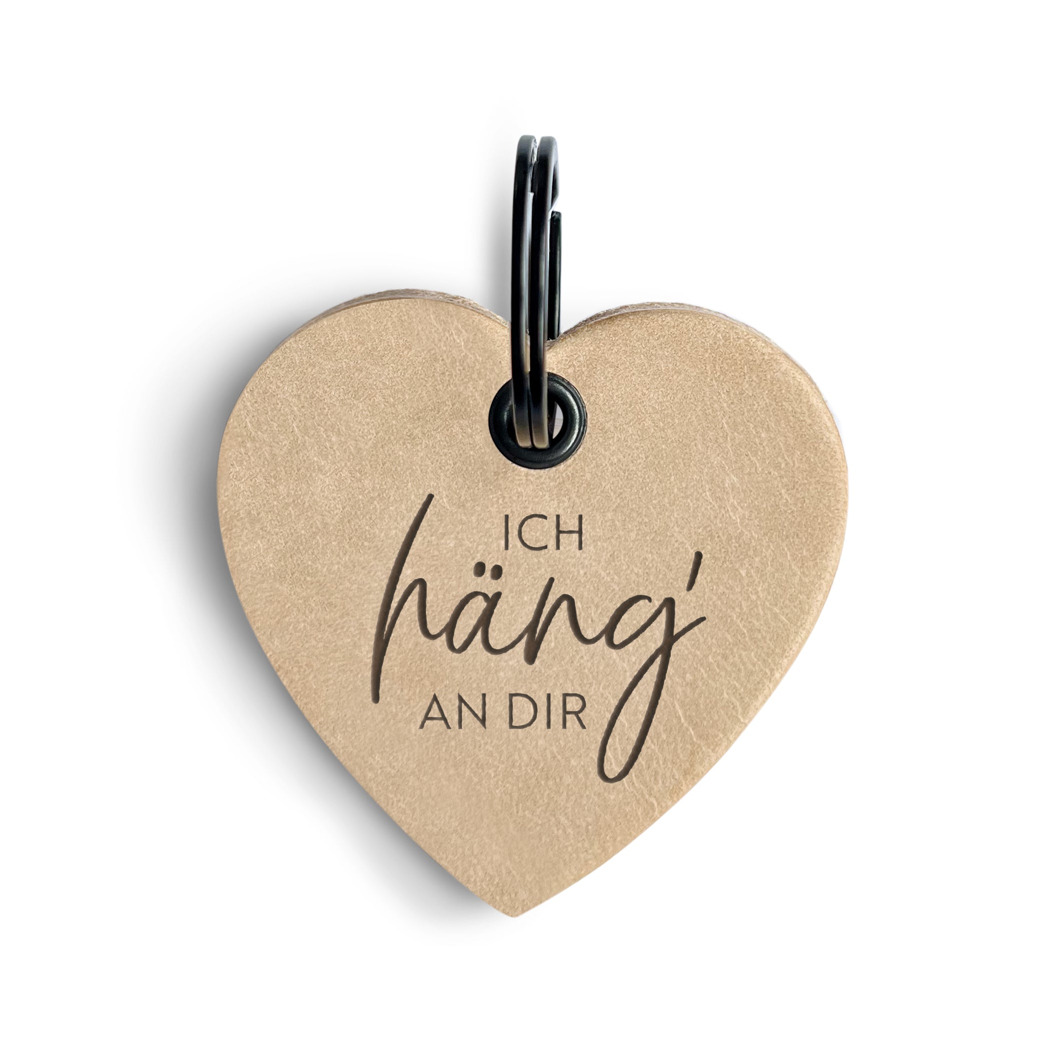 Lederanhänger "Ich häng' an dir"