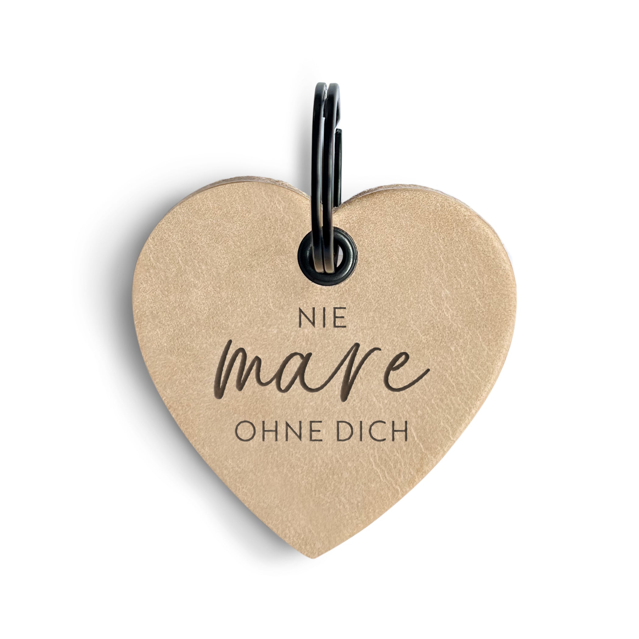 Lederanhänger "Nie mare ohne dich"