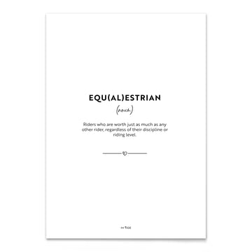 Poster "Equalestrian"