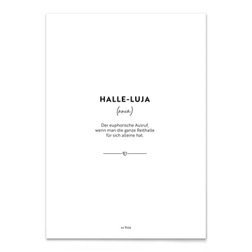 Poster "Halle-Luja"