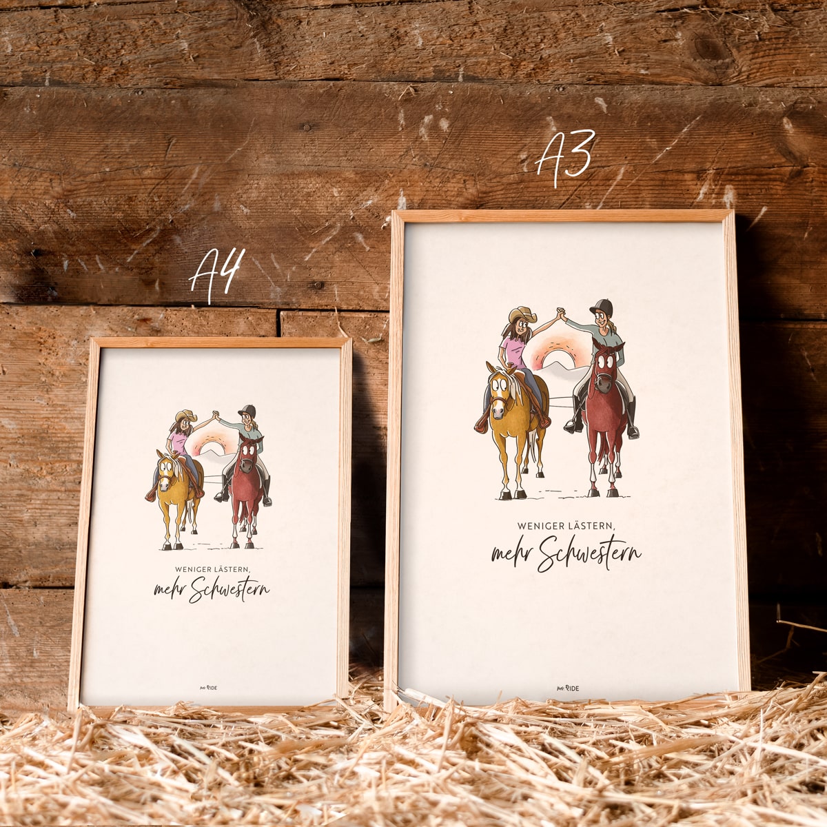 Poster "Weniger lästern, mehr Schwestern"