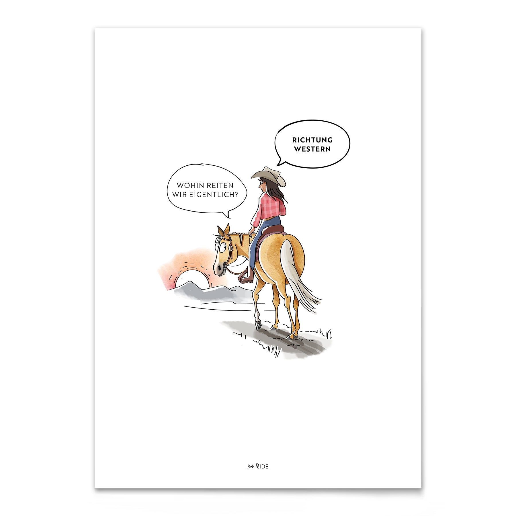 Poster "Richtung Western"