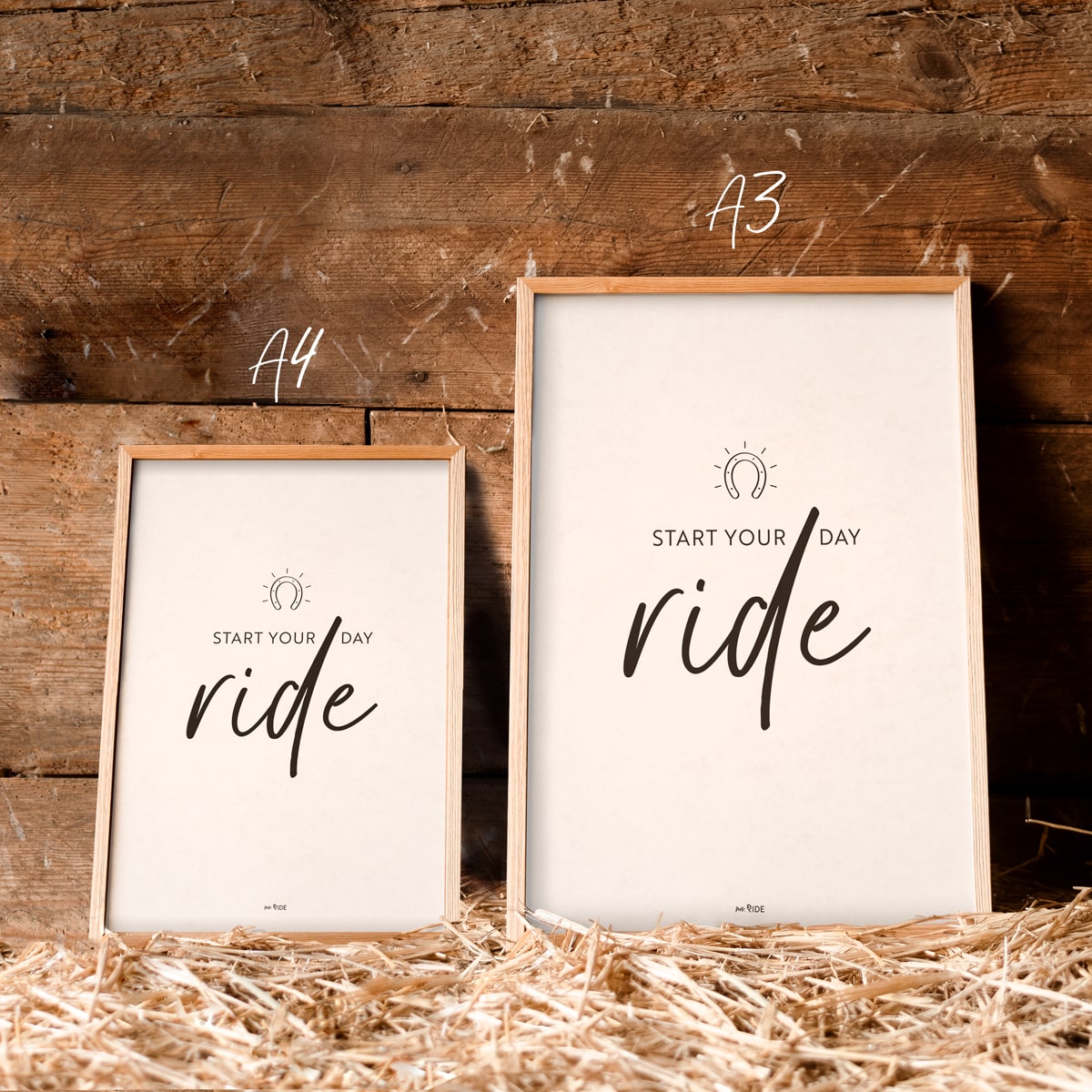 Poster "Start your day ride"