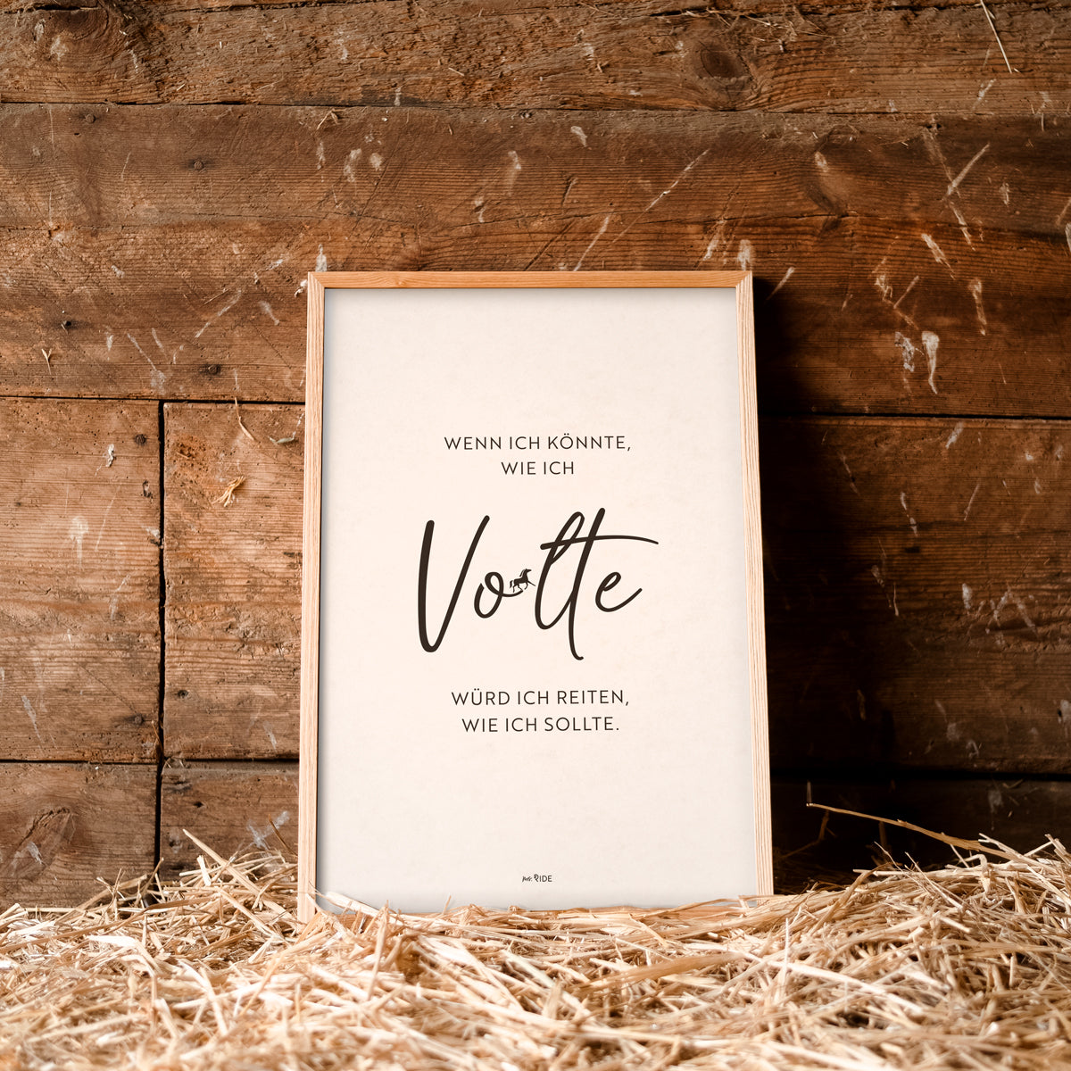 Poster "Wenn ich könnte, wie ich Volte"