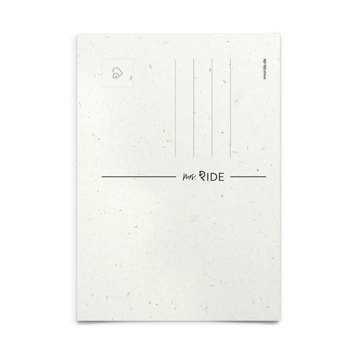 Strohpapier-Postkarte "It's reining"