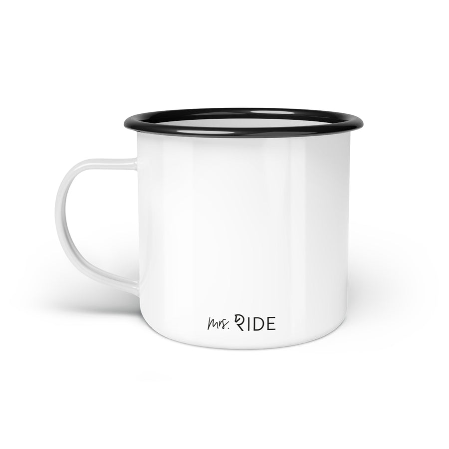 Emaille-Tasse "Wenn ich könnte, wie ich Volte"