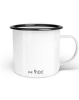 Emaille-Tassen Set "mrs. ride & mister ride"