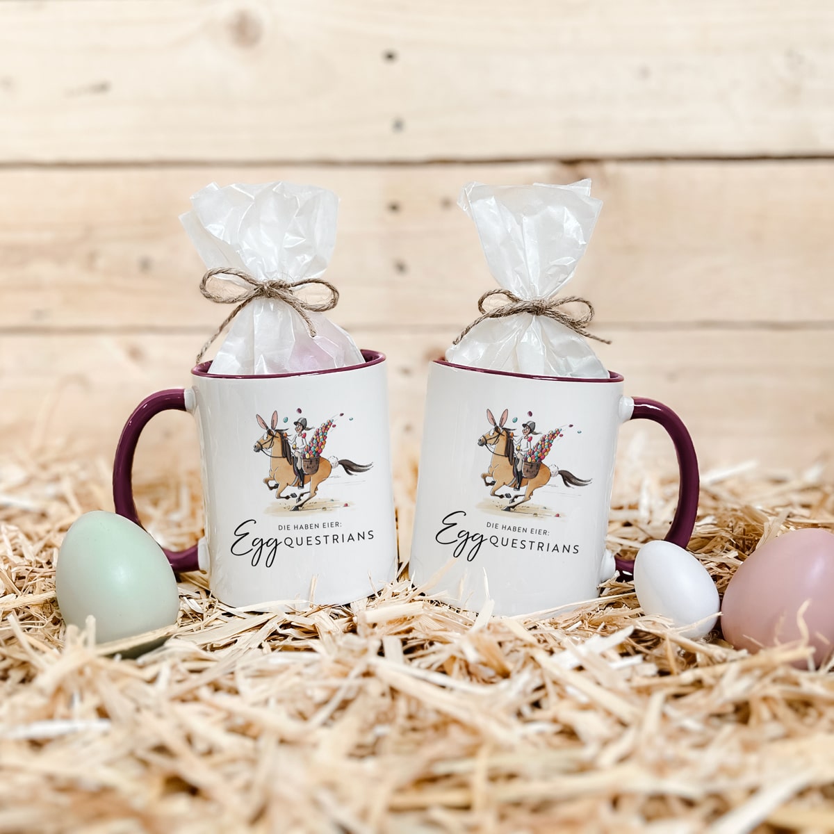 Tassen-Set "Egg-questrians"